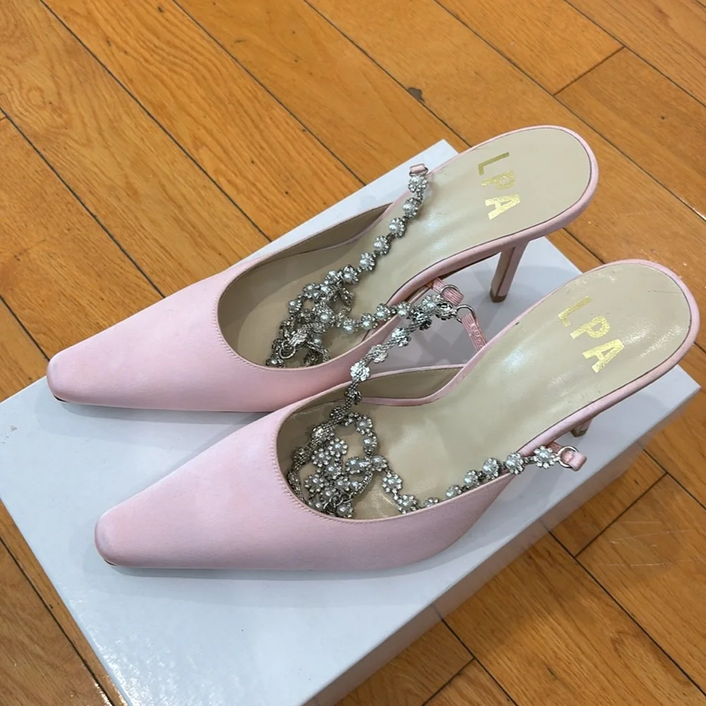 LPA Pearl Ankle Strap in Light Pink, Size: 8 - Picture 9 of 13